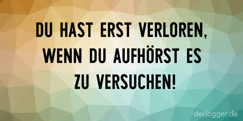 Motivationssprüche auf Bildern der Jogger